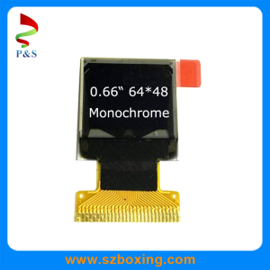 0.66inch Mono OLED 64*48, White Color, 26pins