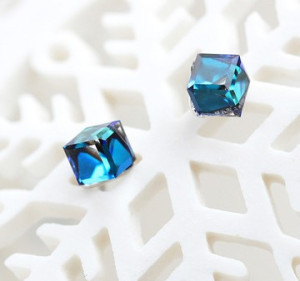 Cube Crystal Fancy Stones Strass Diamond Beads