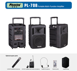 Wireless Speaker Pl-708 PA Speaker Portable Multi-Function Amplifier