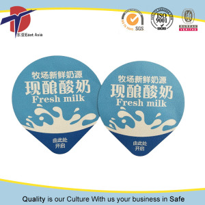 Embossed Heat Seal Aluminium Foil Lids for Milk Cup